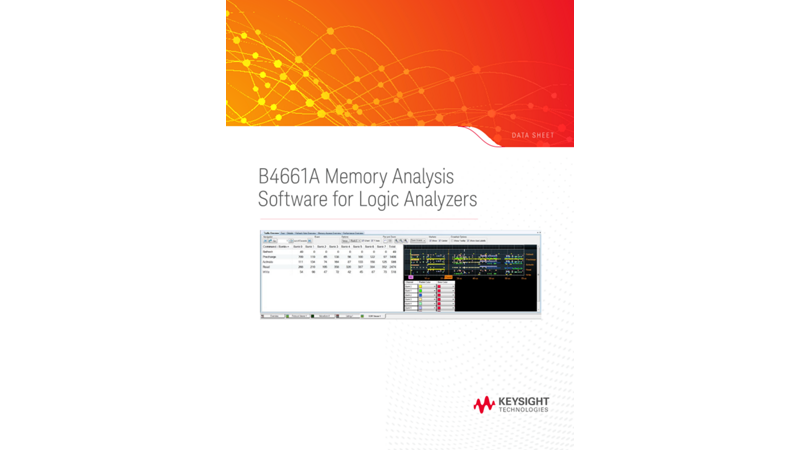 B4661A Memory Analysis Software for Logic Analyzers